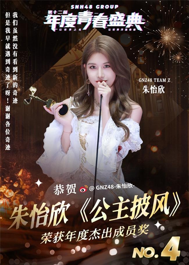 2025SNH48GROUP年度青春盛典圆满落幕朱怡欣首夺GNZ48金奖(图4)